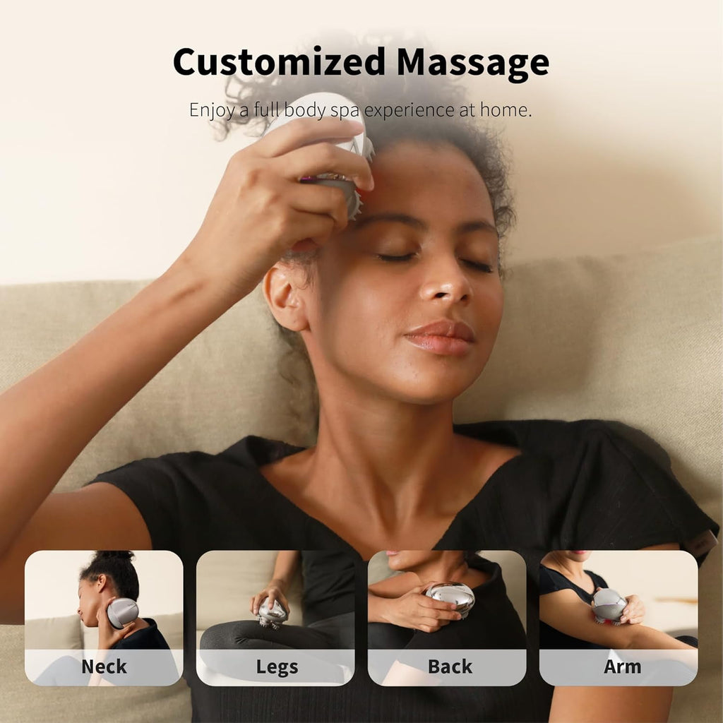 Breo Scalp Mini Pro Scalp Massager IPX7 Scratcher Detangler Kneading Bamboo Charging Base Natural  Care Therapy