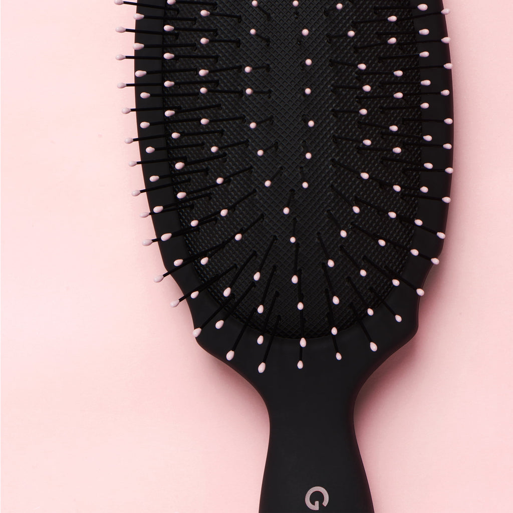 Gimme Beauty Hairbrush Detangle Fine Hair Synthetic Bristles Black 1ct