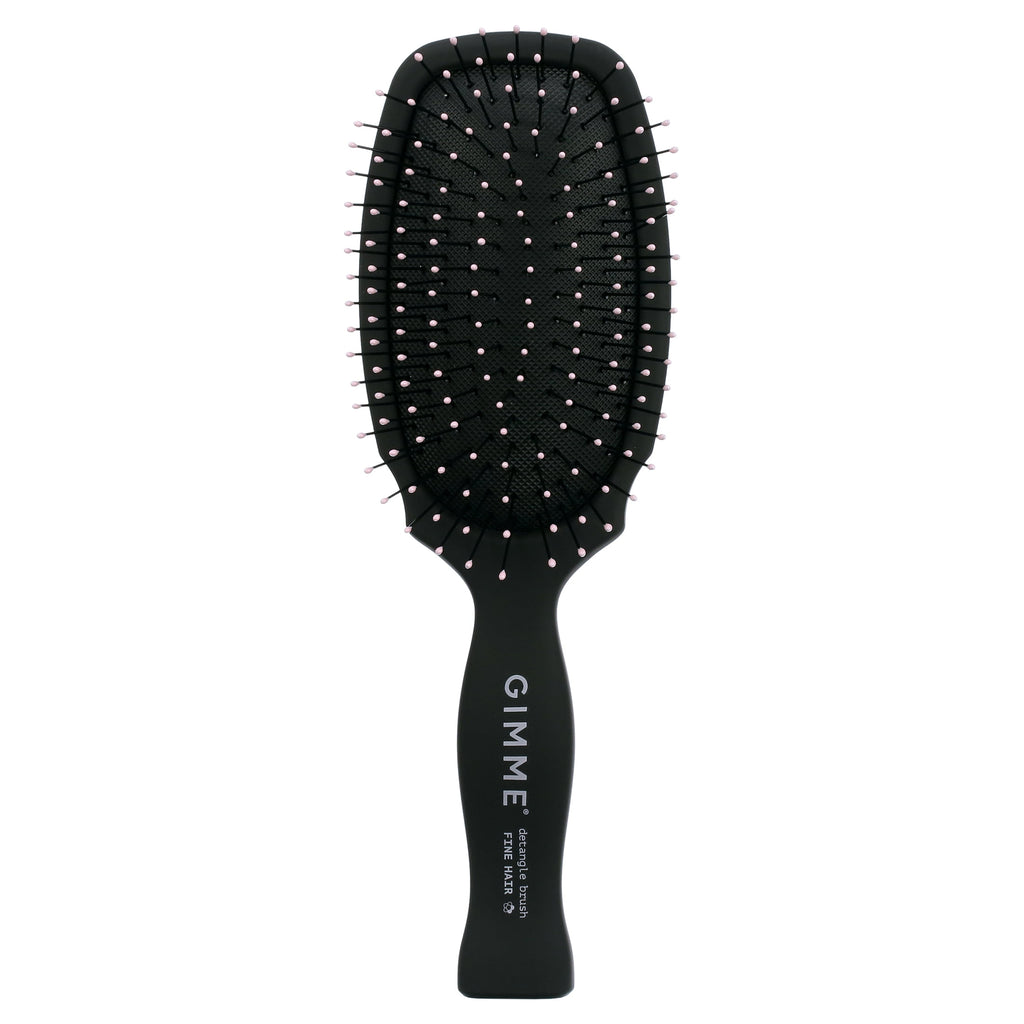 Gimme Beauty Hairbrush Detangle Fine Hair Synthetic Bristles Black 1ct