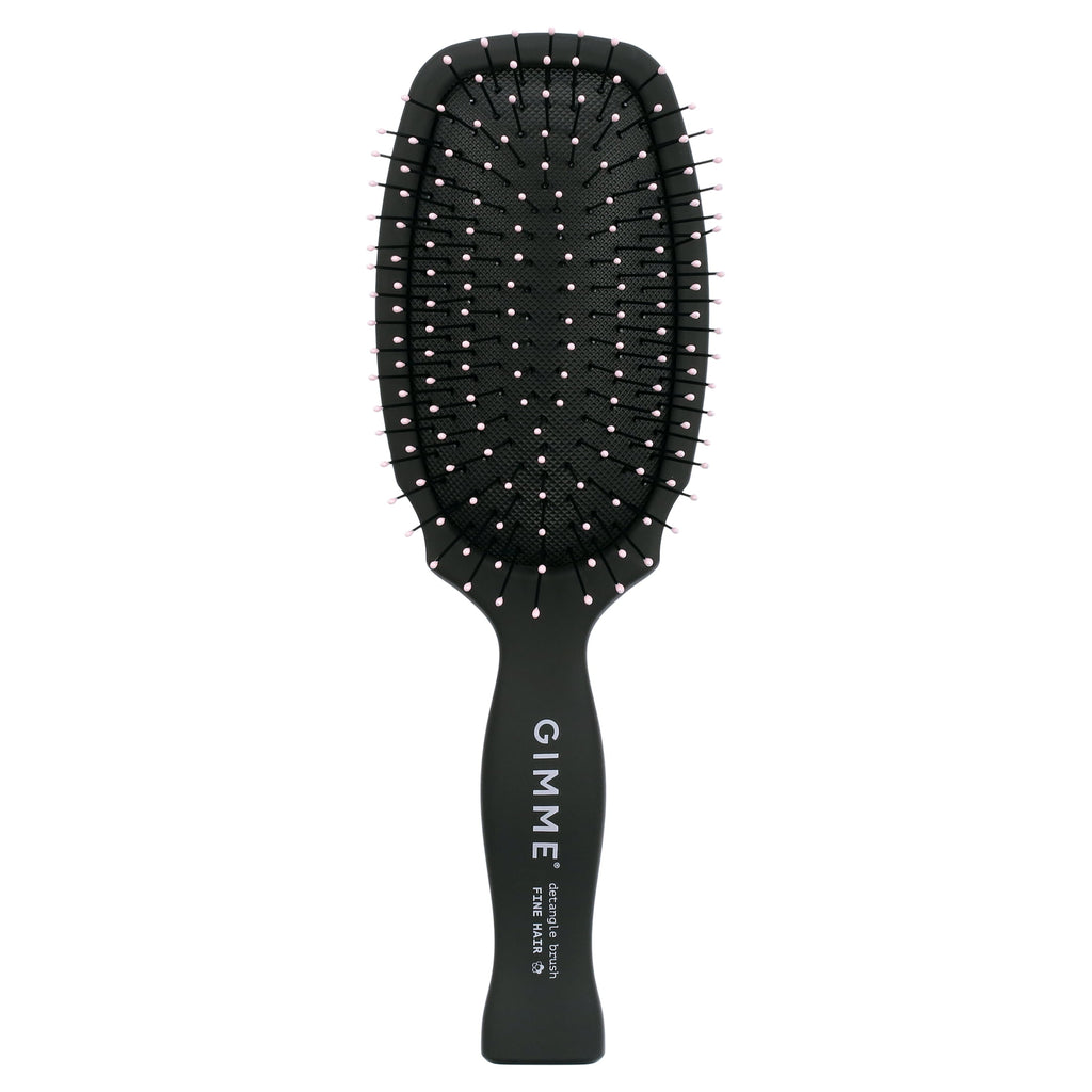 Gimme Beauty Hairbrush Detangle Fine Hair Synthetic Bristles Black 1ct