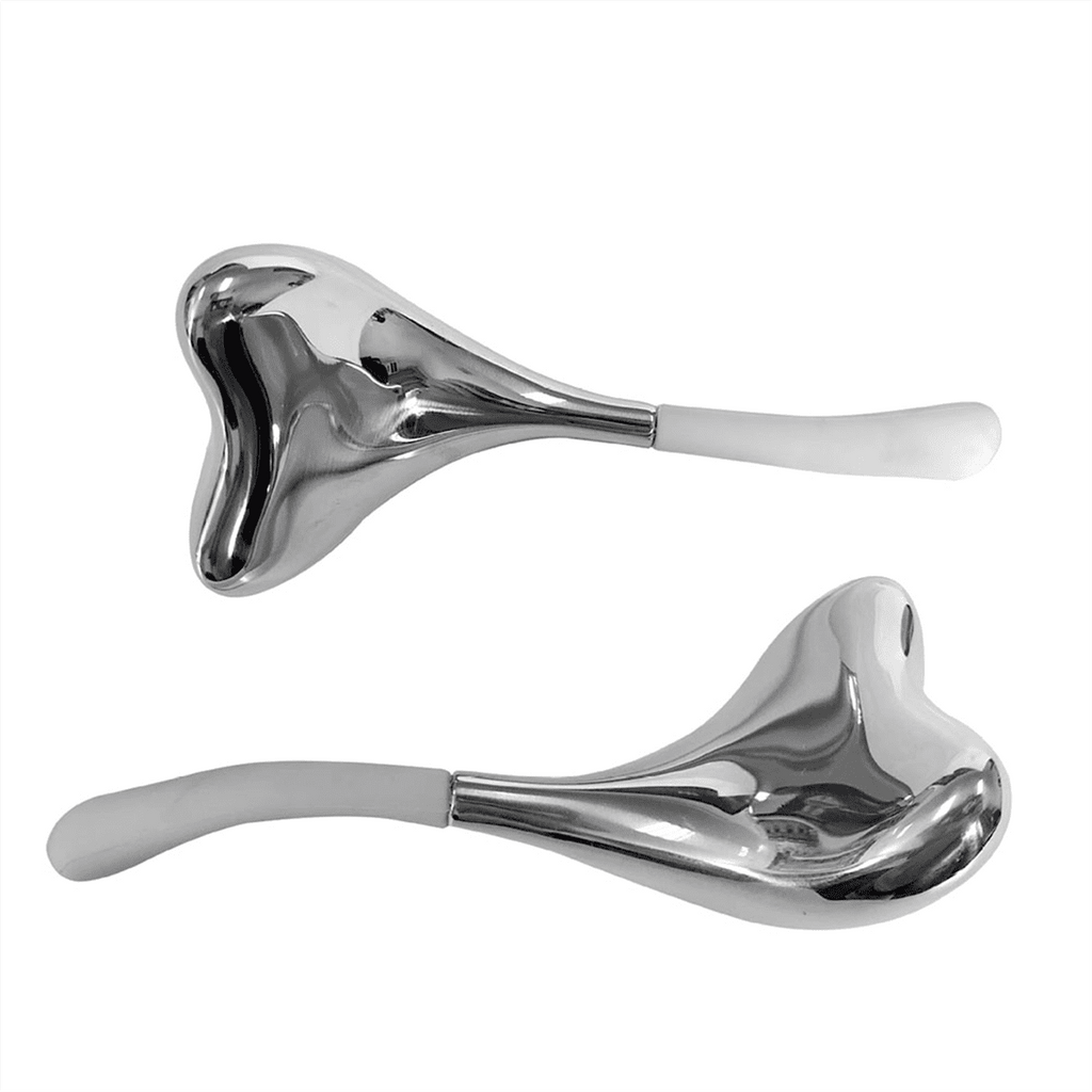 2-In-1 Gua Sha Sticks, Facial Skin Care Tools for Women Face and Eyes Massage, Stainless Steel Esthetician Supplies