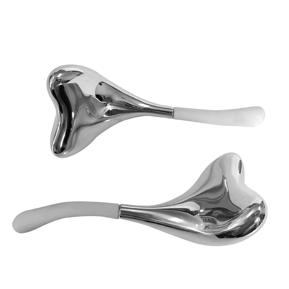 2-In-1 Gua Sha Sticks, Facial Skin Care Tools for Women Face and Eyes Massage, Stainless Steel Esthetician Supplies