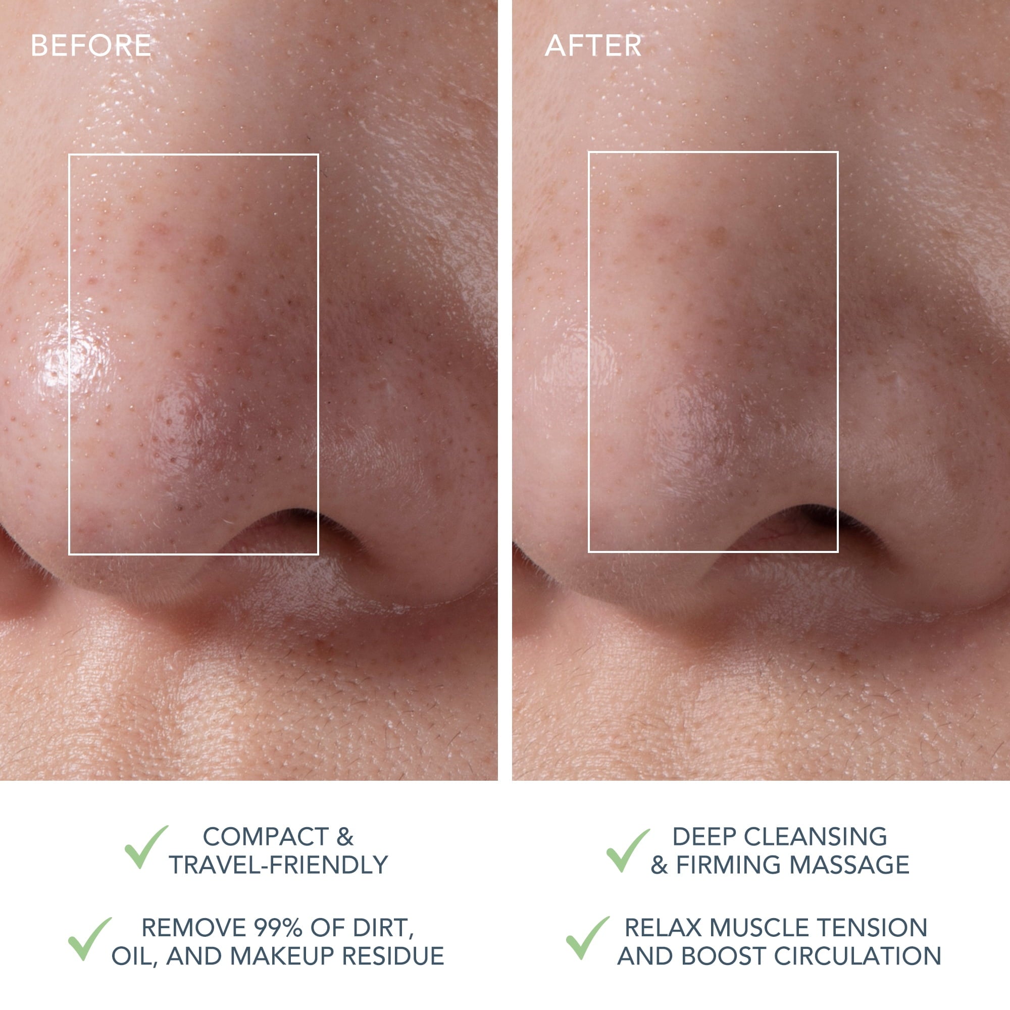 FOREO LUNA 4 Go - Silicone Facial Cleansing Brush for Travel & Daily Skincare - Pistachio